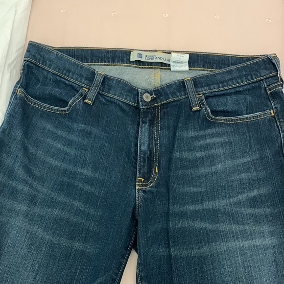 Gap 1969 original long and lean mid rise flared jeans size 12 long - Picture 4 of 5